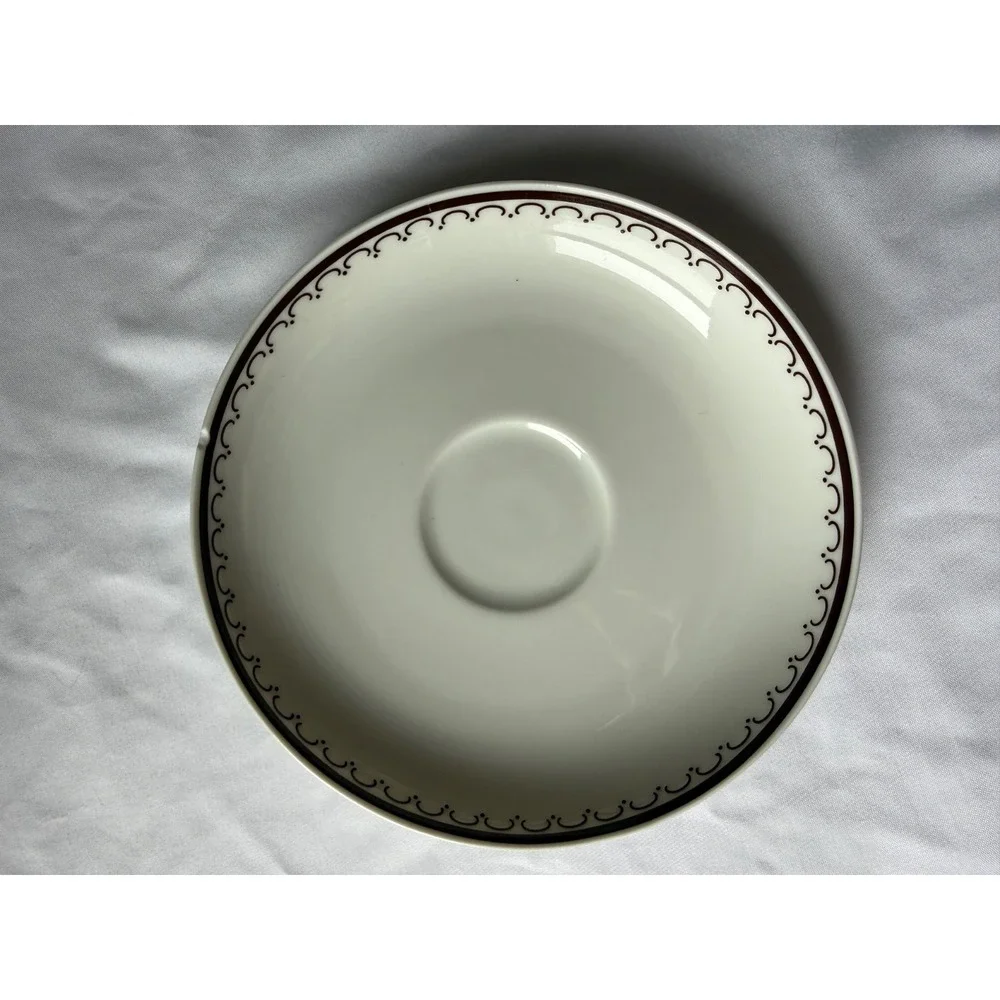 Thomas Germany Full Tea Set of 6 Brown and White Monaco Collection Porcelain